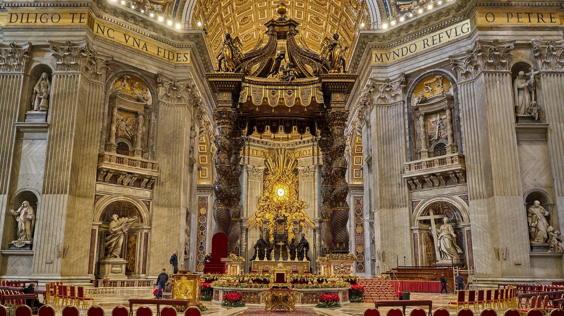 Interior da Basílica de São Pedro no Vaticano