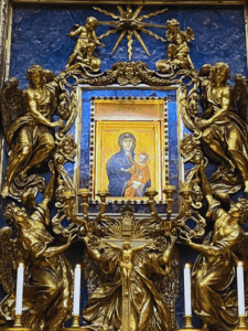 Ícone da Salus Populi Romani, venerado na Capela Paulina da Basílica de Santa Maria Maior, em Roma.
