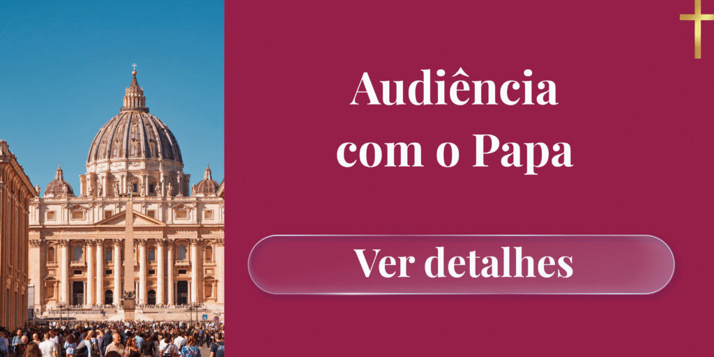 Audiência com o Papa, experiência com Guia. 